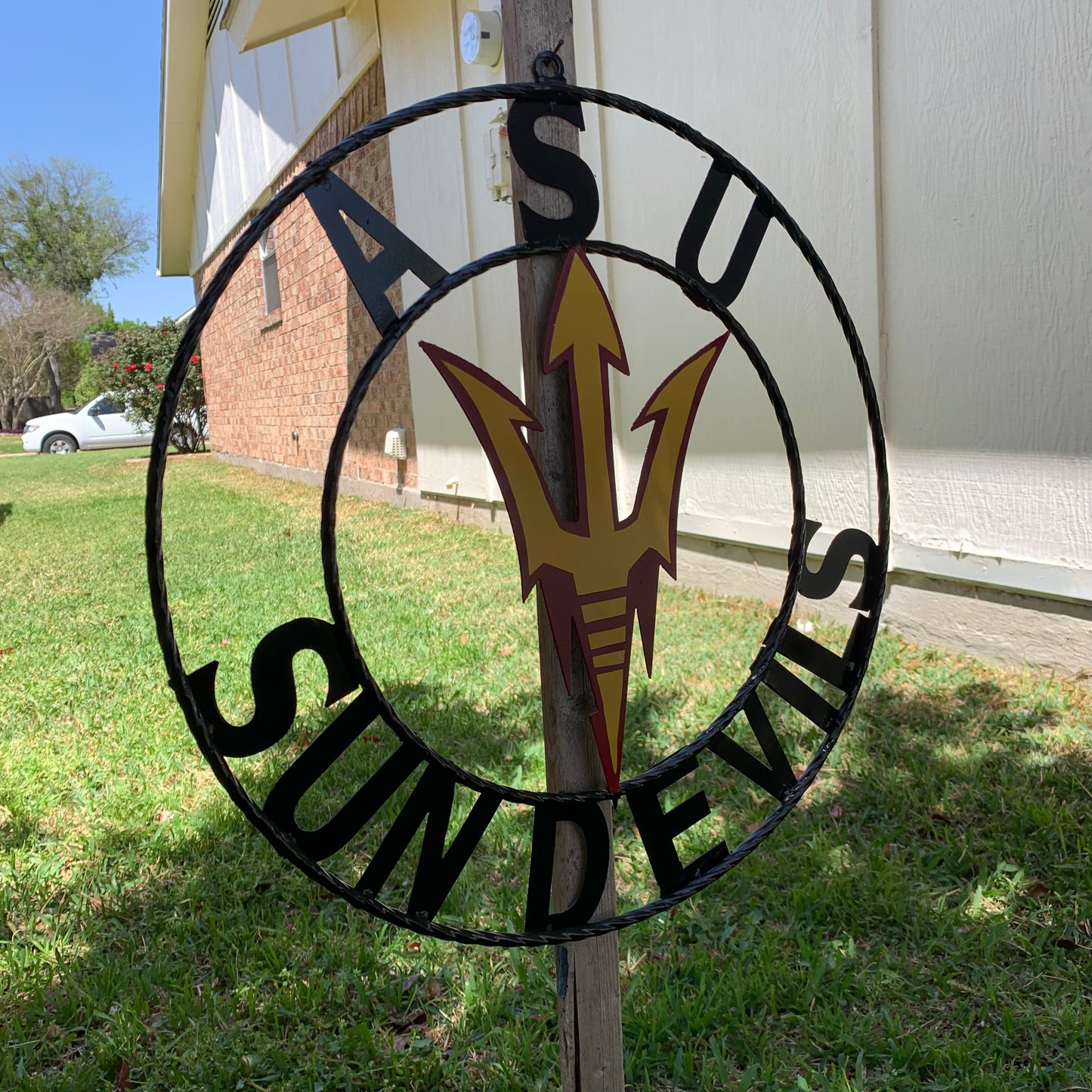 12", 18", 24", 32" ASU SUNDEVILS ARIZONA STATE CUSTOM METAL VINTAGE CRAFT SIGN TEAM WESTERN HOME DECOR HANDMADE