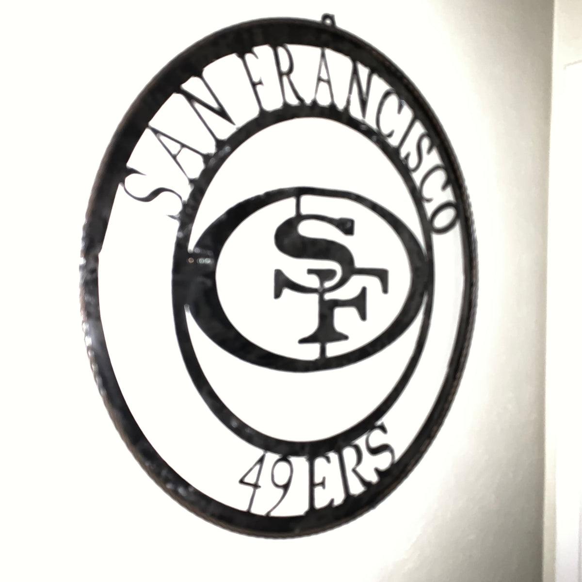 SAN FRANCISCO 49ERS METAL CUSTOM VINTAGE RAW METAL CRAFT TEAM SIGN HANDMADE 12",18",24",32",36",40",50"