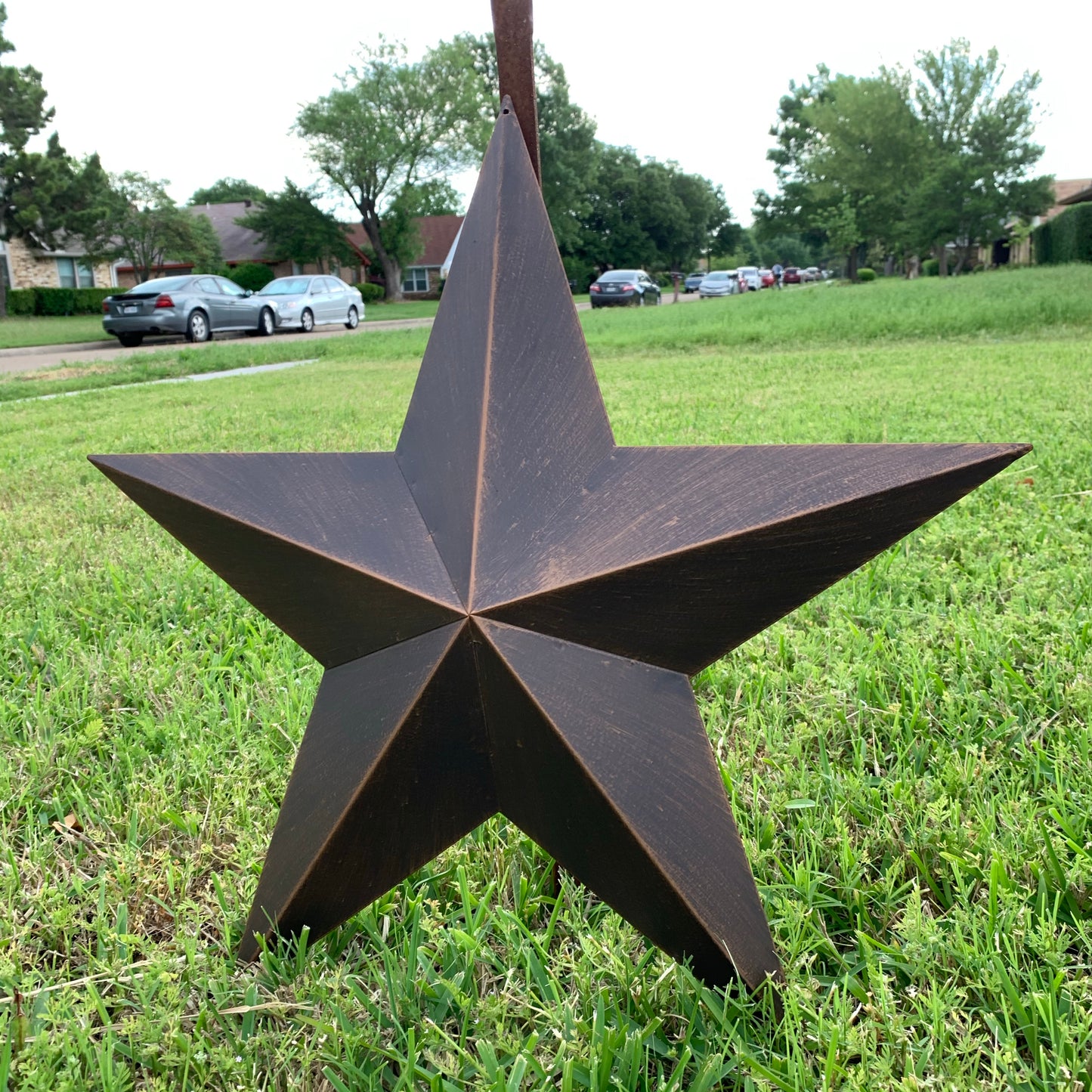 12",16",22",24",30",36" RUSTIC BRONZE BARN STAR 5 POINT METAL STAR OF DAVID WESTERN HOME DECOR HANDMADE NEW 3" TO 36"-#EH10044