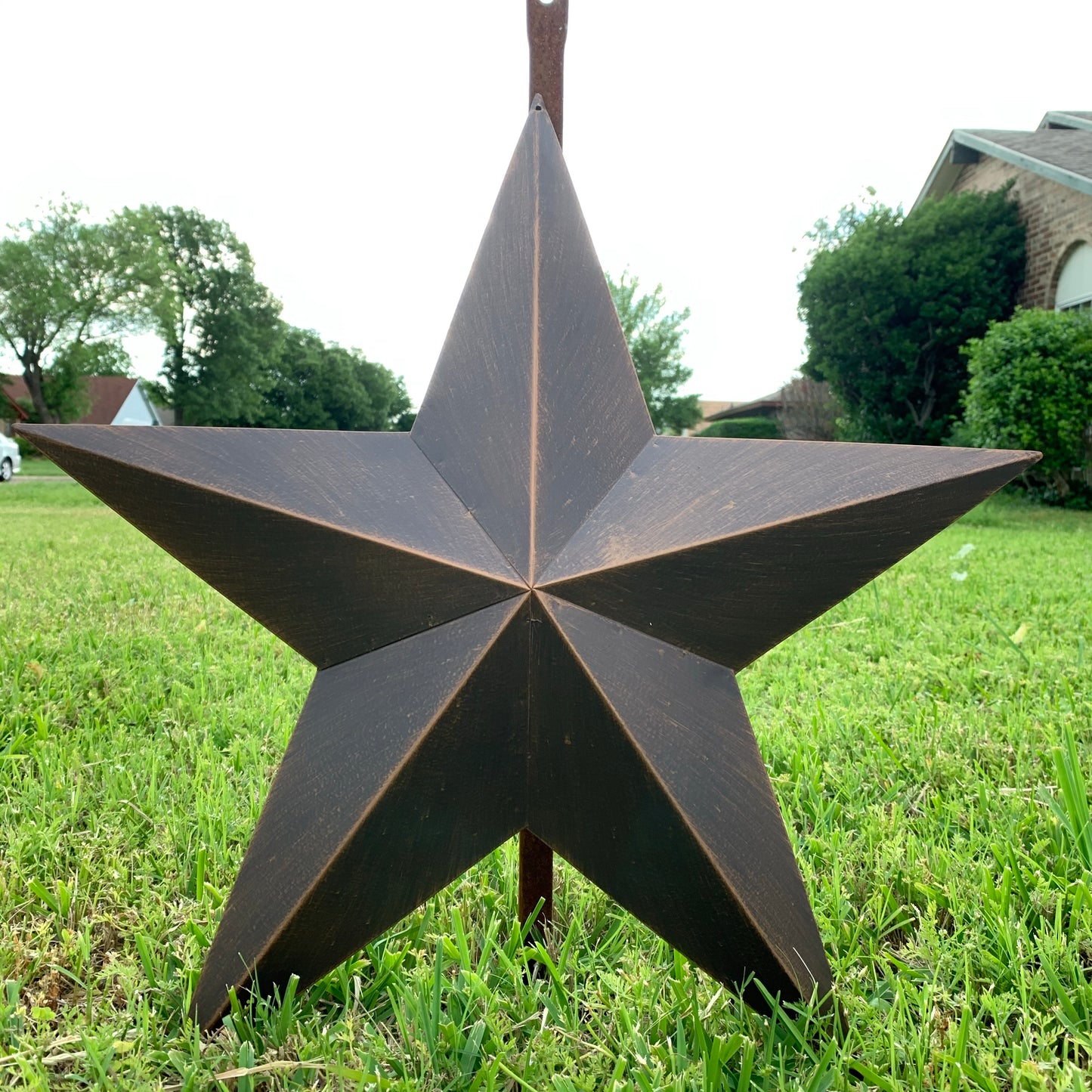 12",16",22",24",30",36" RUSTIC BRONZE BARN STAR 5 POINT METAL STAR OF DAVID WESTERN HOME DECOR HANDMADE NEW 3" TO 36"-#EH10044
