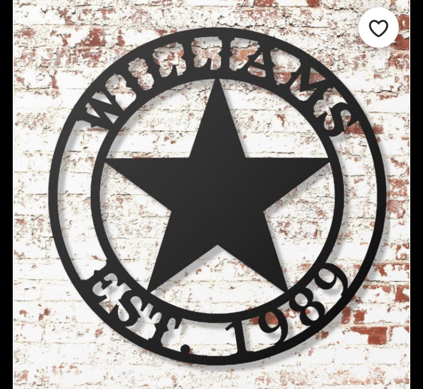 ARCHER STYLE YOUR CUSTOM NAME LASERCUT METAL SIGN WESTERN HOME DECOR HANDMADE ART