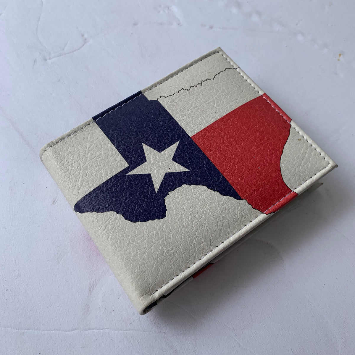 5" TEXAS FLAG WALLET LEATHER BIFOLD WALLET NEW