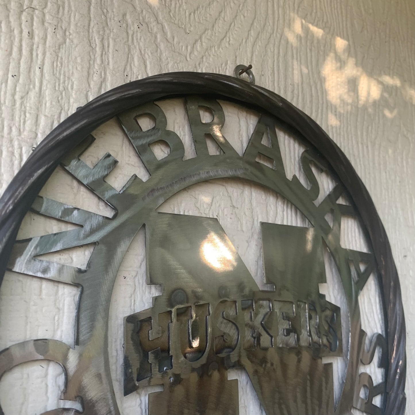 12", 18", 24", 32" NEBRASKA HUSKERS RAW METAL CUSTOM VINTAGE CRAFT TEAM SIGN