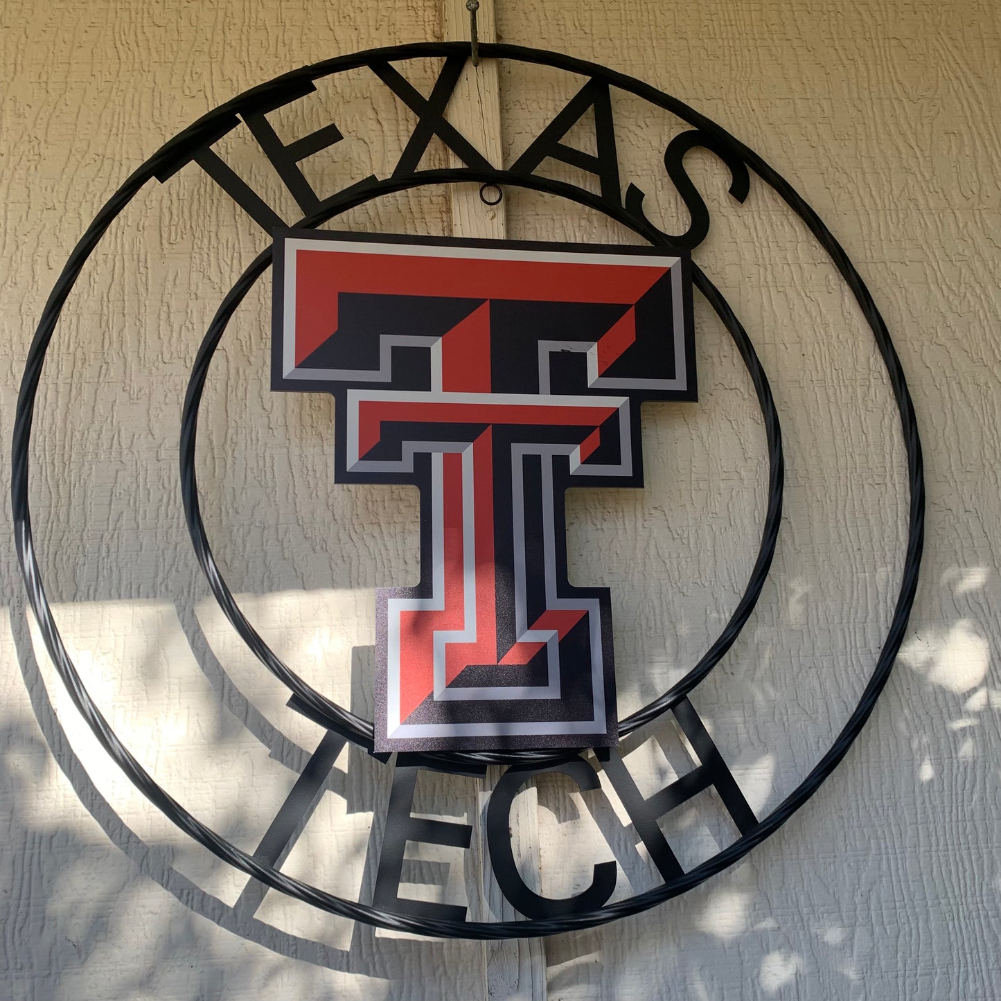 18",24" TEXAS TECH CUSTOM METAL VINTAGE CRAFT SIGN WESTERN HOME DECOR