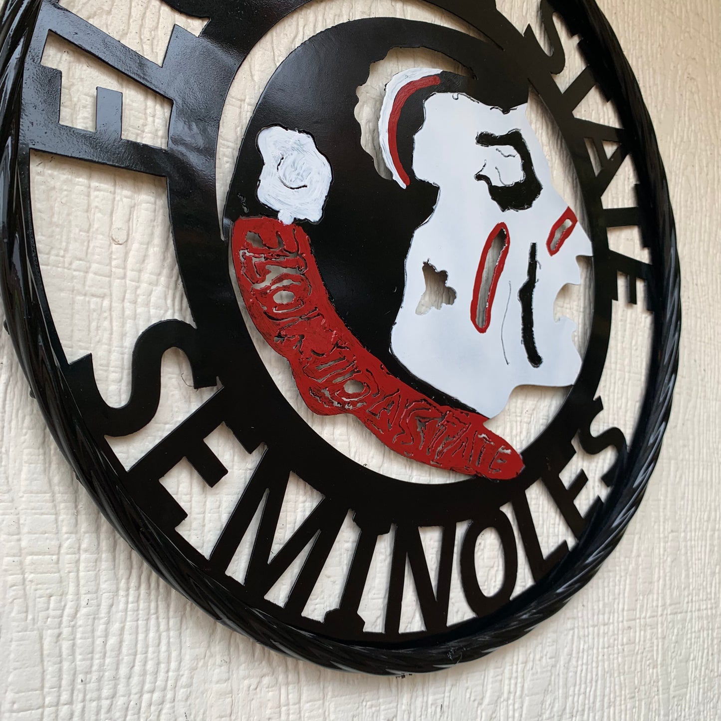 12", 18", 24", 32" FSU FLORIDA STATE SEMINOLES INDIAN LOGO METAL CUSTOM VINTAGE CRAFT TEAM SIGN