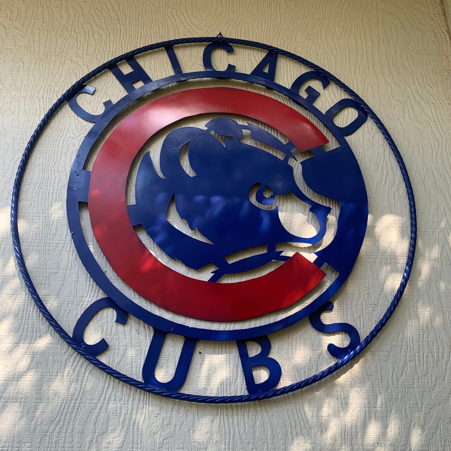 12", 18", 24", 32" CHICAGO CUBS CUSTOM METAL VINTAGE CRAFT TEAM SPORTS SIGN HANDMADE