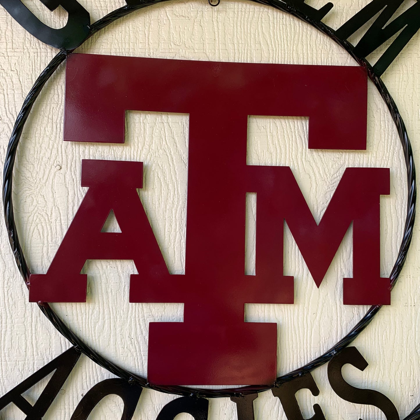 GIGEM AGGIES CUSTOM METAL VINTAGE CRAFT SIGN TEAM WESTERN HOME DECOR HANDMADE