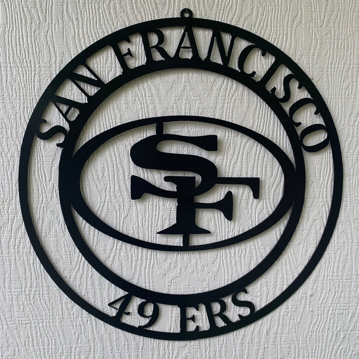 SAN FRANCISCO 49ERS METAL CUSTOM VINTAGE RAW METAL CRAFT TEAM SIGN HANDMADE 12",18",24",32",36",40",50"
