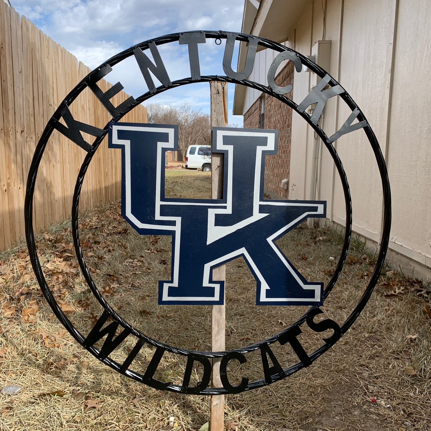 KENTUCKY WILDCATS CUSTOM METAL VINTAGE CRAFT SIGN WESTERN HOME DECOR HANDMADE