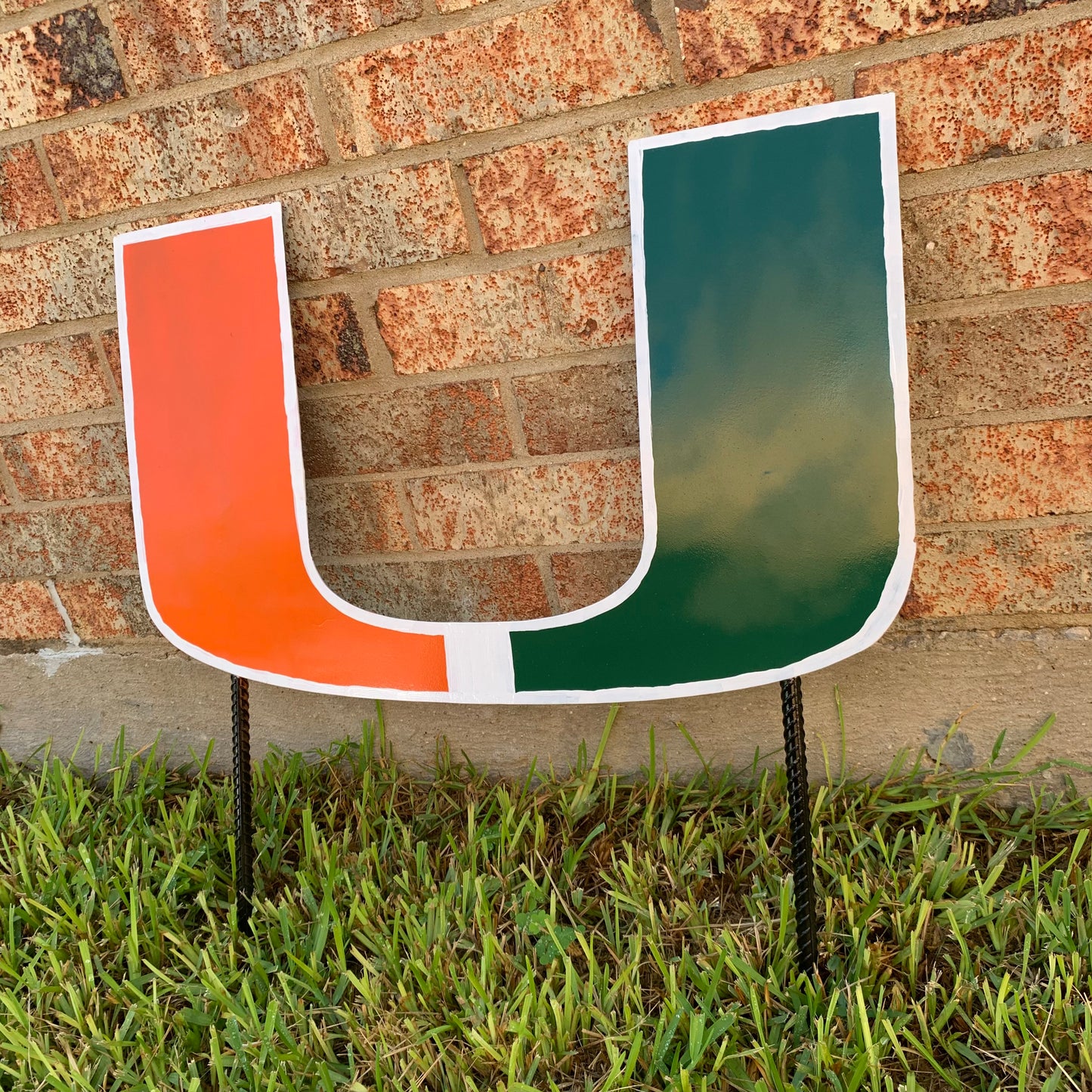 24"x15" MIAMI HURRICANES CUSTOM METAL VINTAGE CRAFT SIGN WESTERN HOME DECOR HANDMADE LASER CUT
