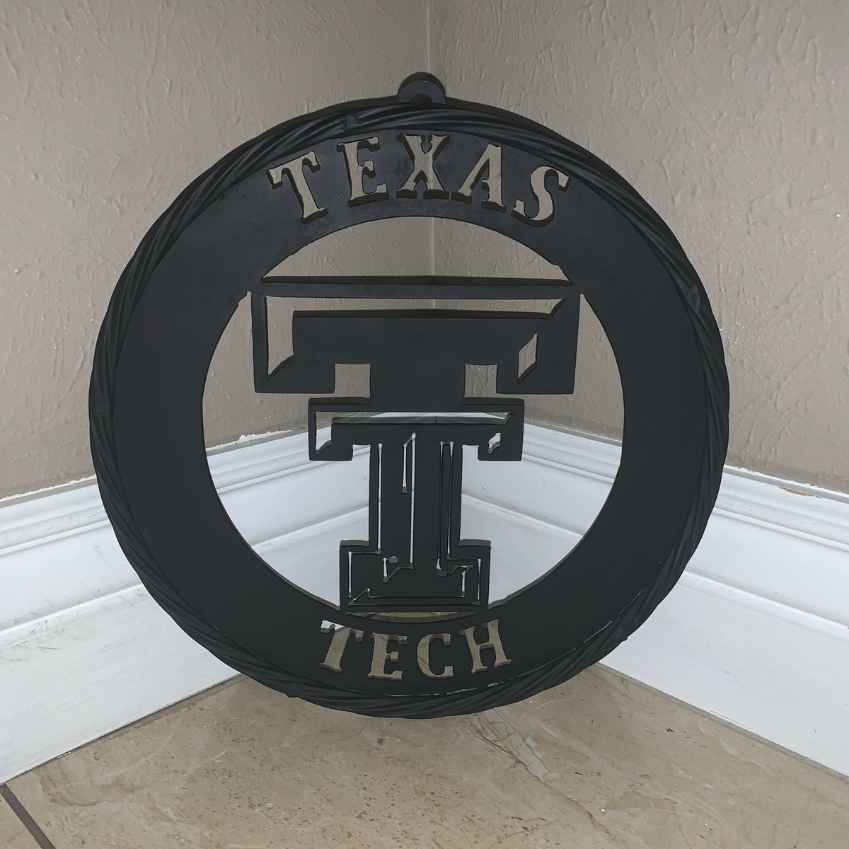 12",18",24",32",36" TEXAS TECH RUSTIC BLACK CUSTOM METAL VINTAGE CRAFT TEAM SIGN HANDMADE TO ORDER