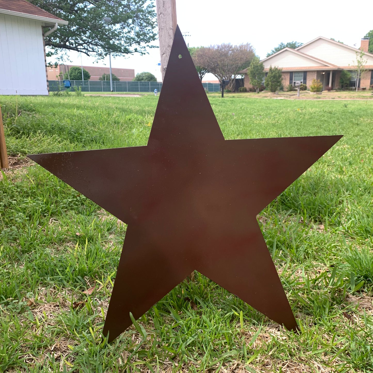 2D FLAT STAR BARN PLAIN LASERCUT METAL BROWN STAR ART WESTERN HOME DECOR HANDMADE #EH12822