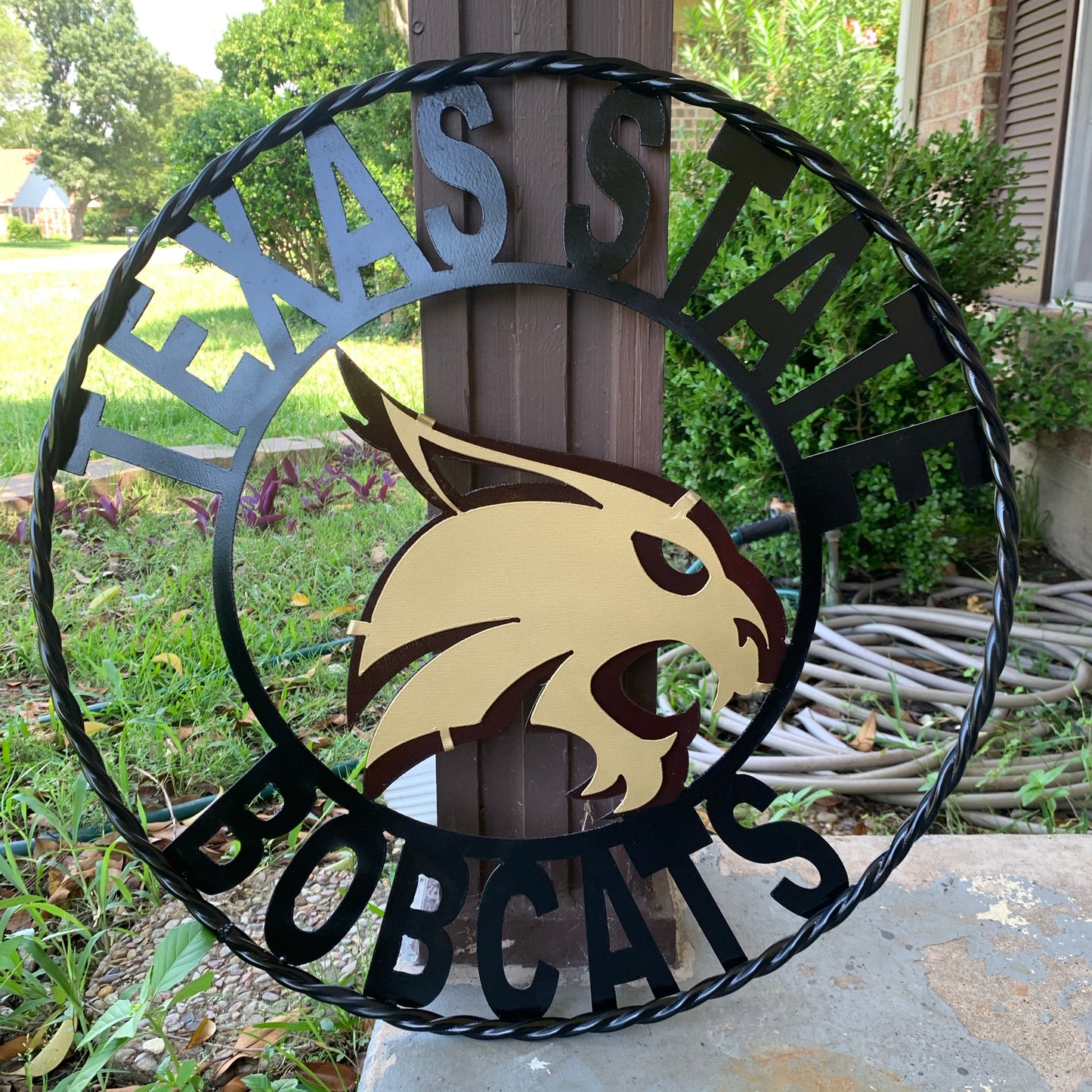12",18",24",32",36" TEXAS STATE BOBCATS CUSTOM METAL VINTAGE CRAFT SIGN TEAM WESTERN HOME DECOR HANDMADE