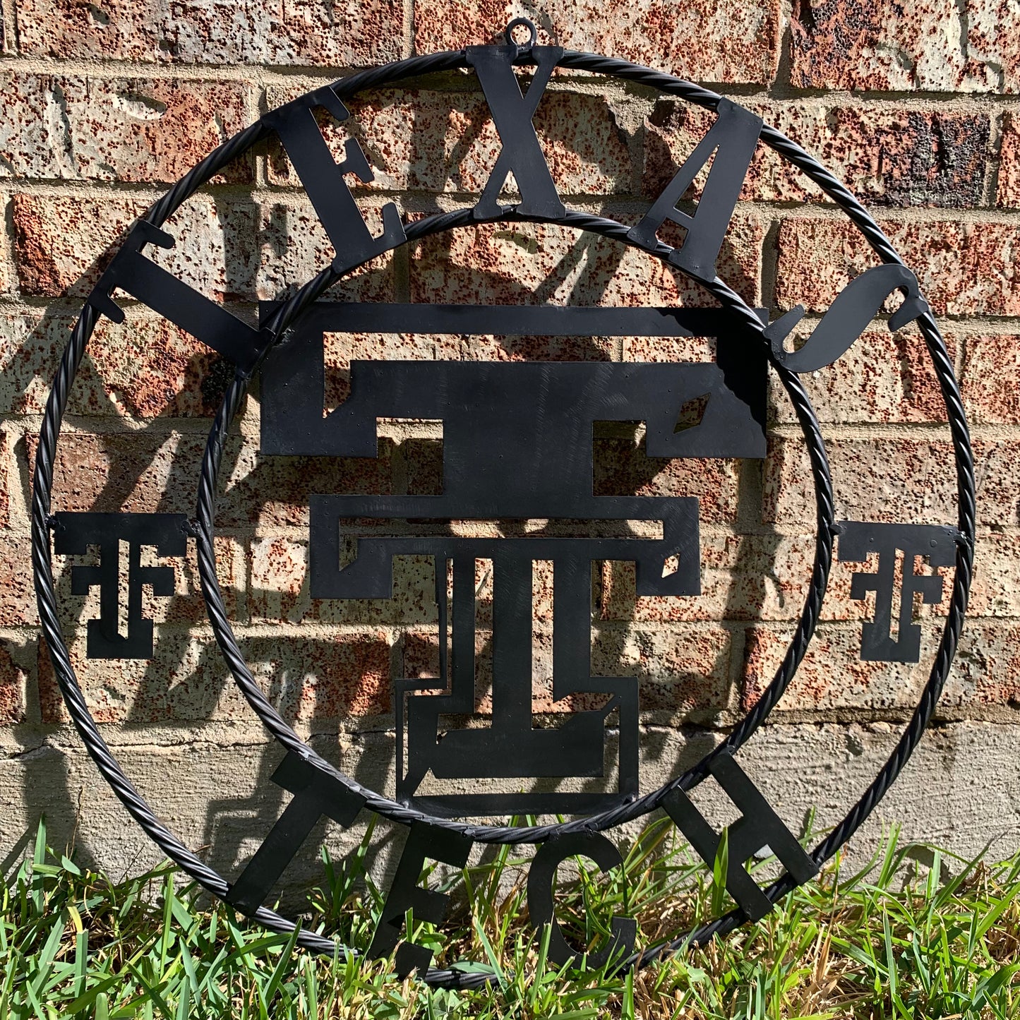 TEXAS TECH RUSTIC BLACK CUSTOM METAL VINTAGE CRAFT WESTERN HOME DECOR HANDMADE