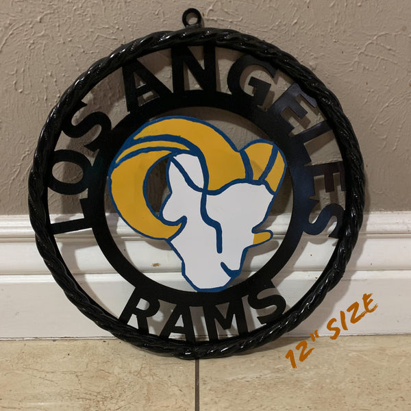 12", 18", 24", 32" LOS ANGES RAMS METAL CUSTOM VINTAGE CRAFT WALL ART TEAM SIGN HANDMADE