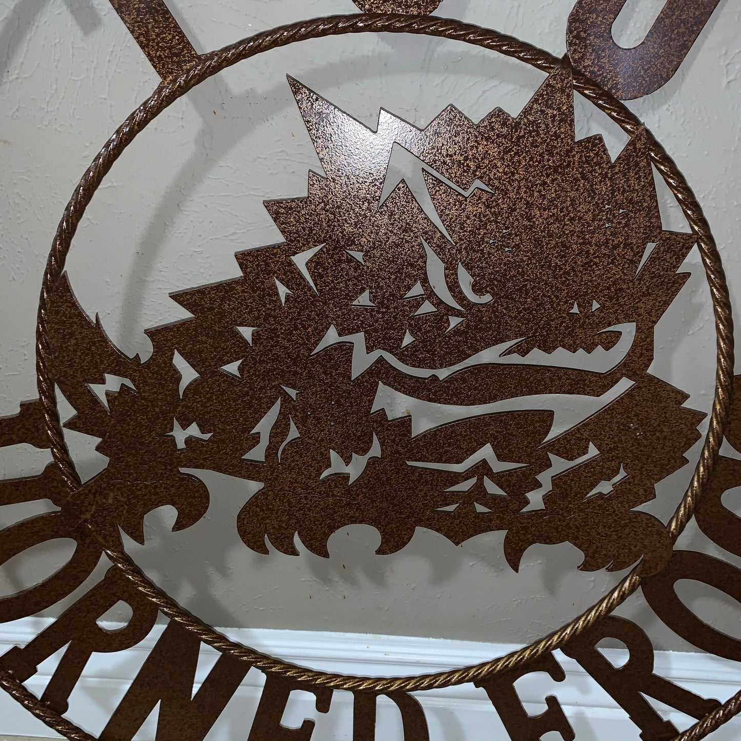 12", 18", 24", 32" TCU HORNED FROGS CUSTOM VINTAGE CRAFT METAL TEAM SIGN HANDMADE