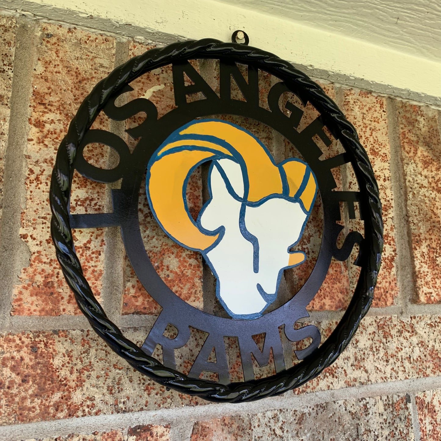 12", 18", 24", 32" LOS ANGES RAMS METAL CUSTOM VINTAGE CRAFT WALL ART TEAM SIGN HANDMADE