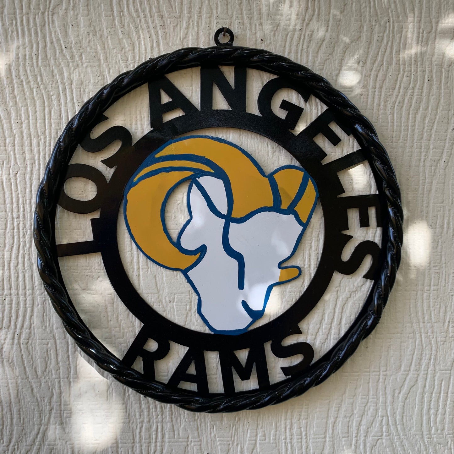 12", 18", 24", 32" LOS ANGES RAMS METAL CUSTOM VINTAGE CRAFT WALL ART TEAM SIGN HANDMADE