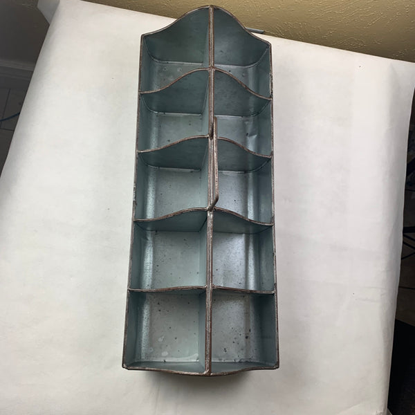 20" CADDY METAL UTENSILS, TOOLS, STORAGE BUCKET WESTERN HOME DECOR NEW