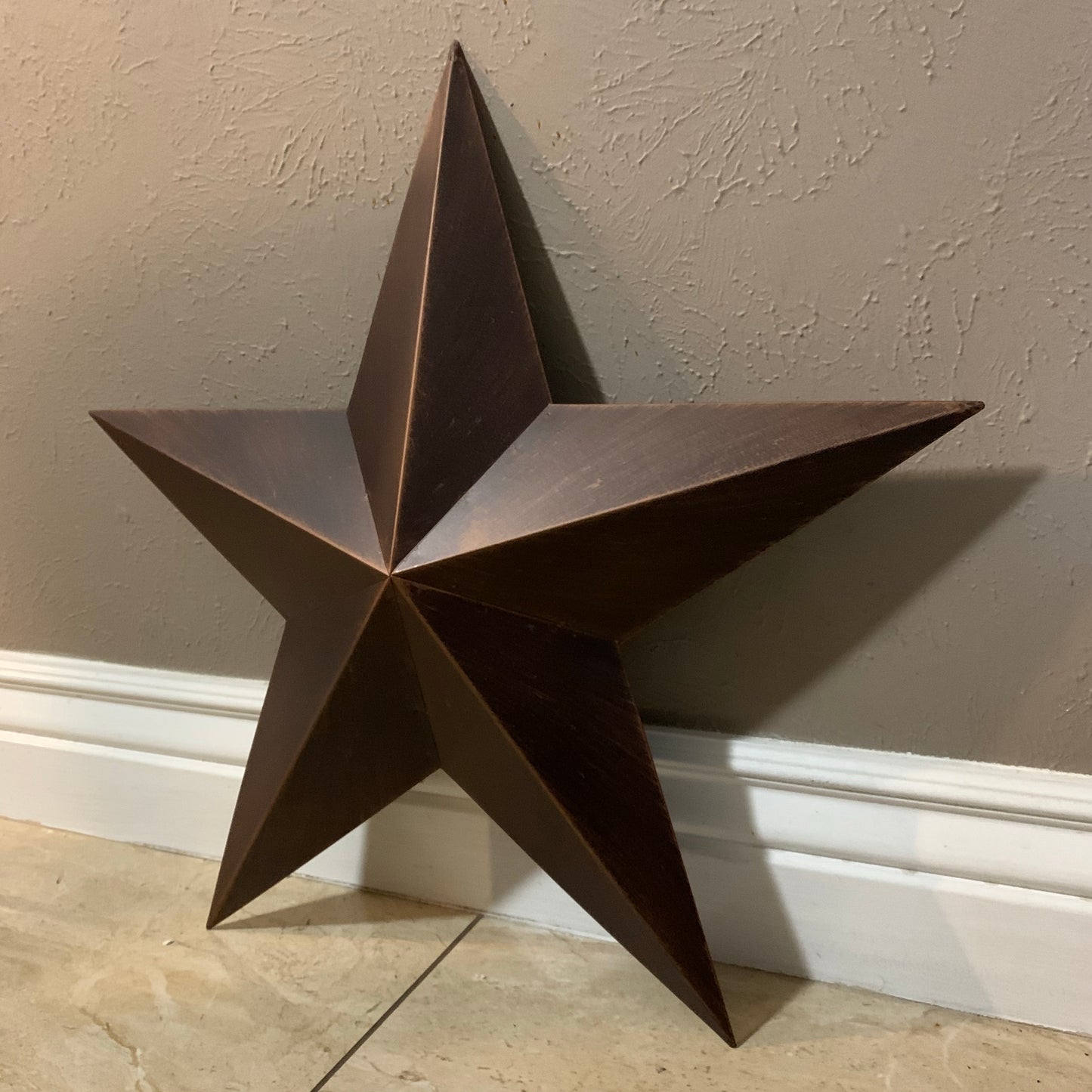 12",16",22",24",30",36" RUSTIC BRONZE BARN STAR 5 POINT METAL STAR OF DAVID WESTERN HOME DECOR HANDMADE NEW 3" TO 36"-#EH10044