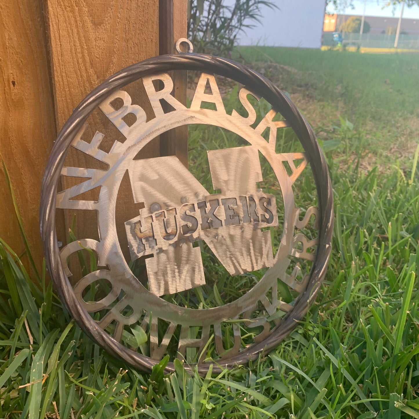 12", 18", 24", 32" NEBRASKA HUSKERS RAW METAL CUSTOM VINTAGE CRAFT TEAM SIGN