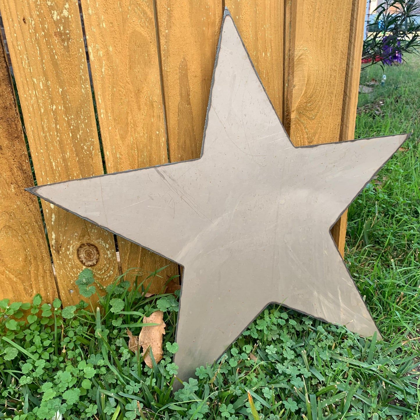 FLAT STAR PLAIN LASERCUT RAW METAL ART WESTERN HOME DECOR RUSTIC HANDMADE CRAFT NEW