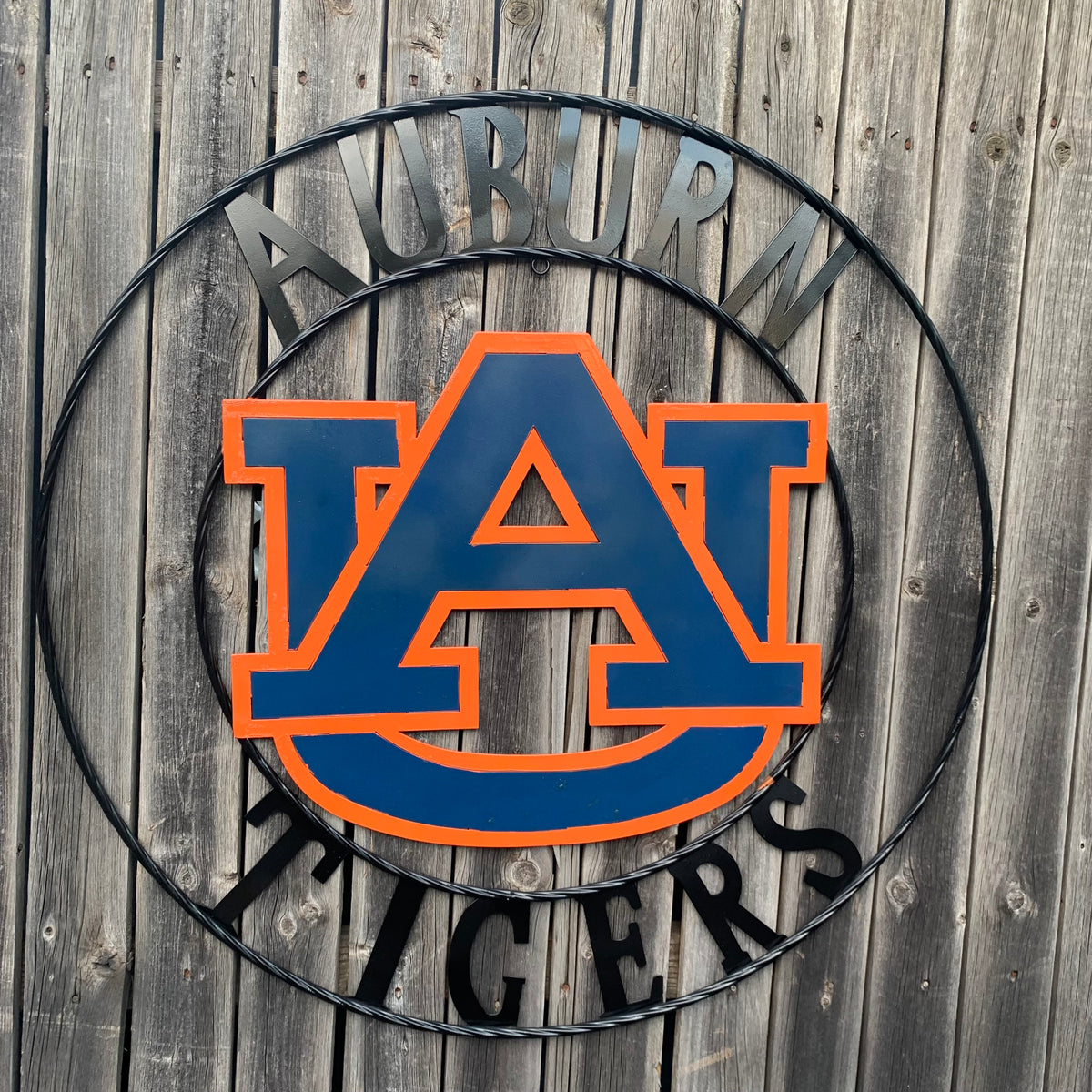 AUBURN TIGERS CUSTOM METAL VINTAGE CRAFT SIGN WESTERN HOME DECOR HANDMADE 12",18",24",32",36"