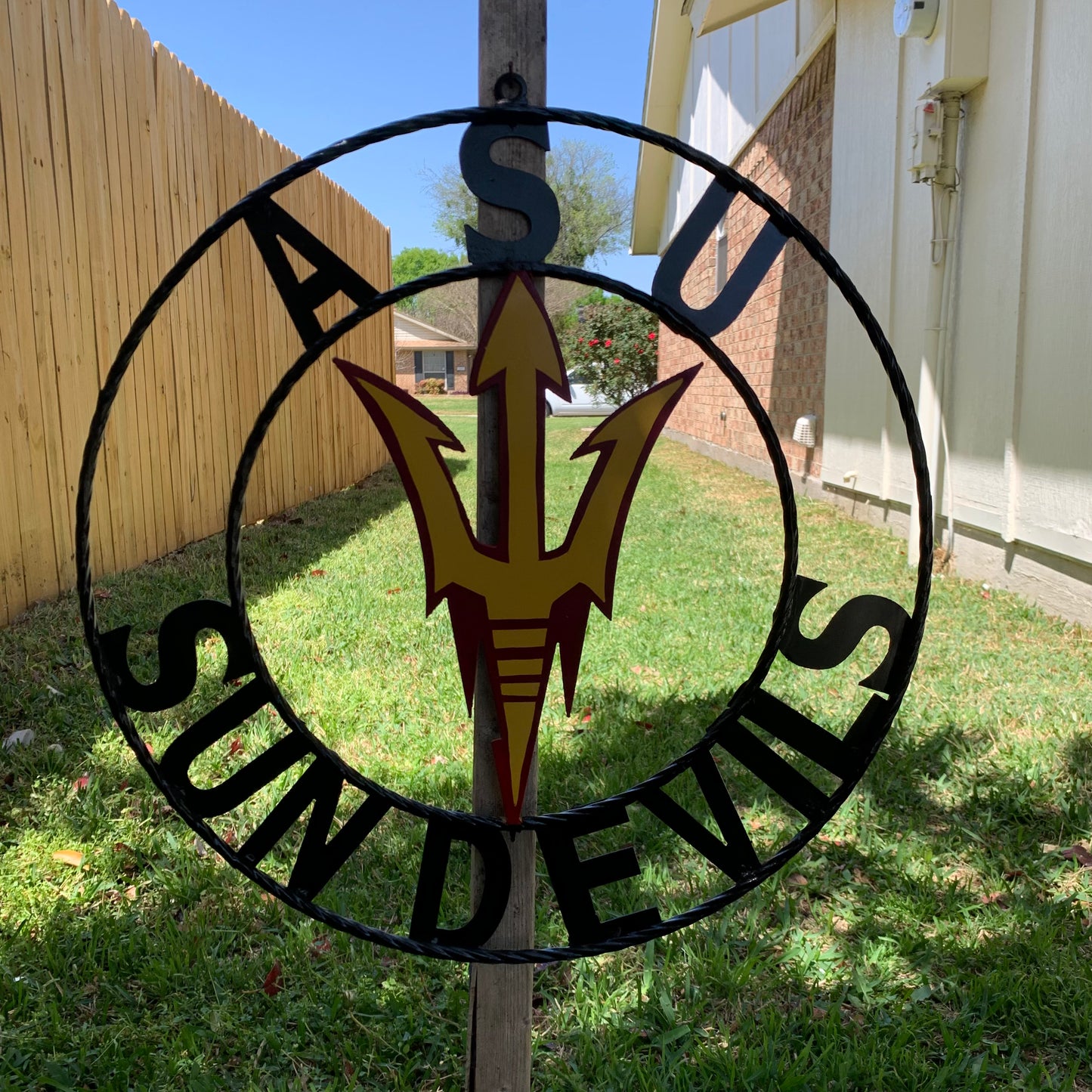 12", 18", 24", 32" ASU SUNDEVILS ARIZONA STATE CUSTOM METAL VINTAGE CRAFT SIGN TEAM WESTERN HOME DECOR HANDMADE
