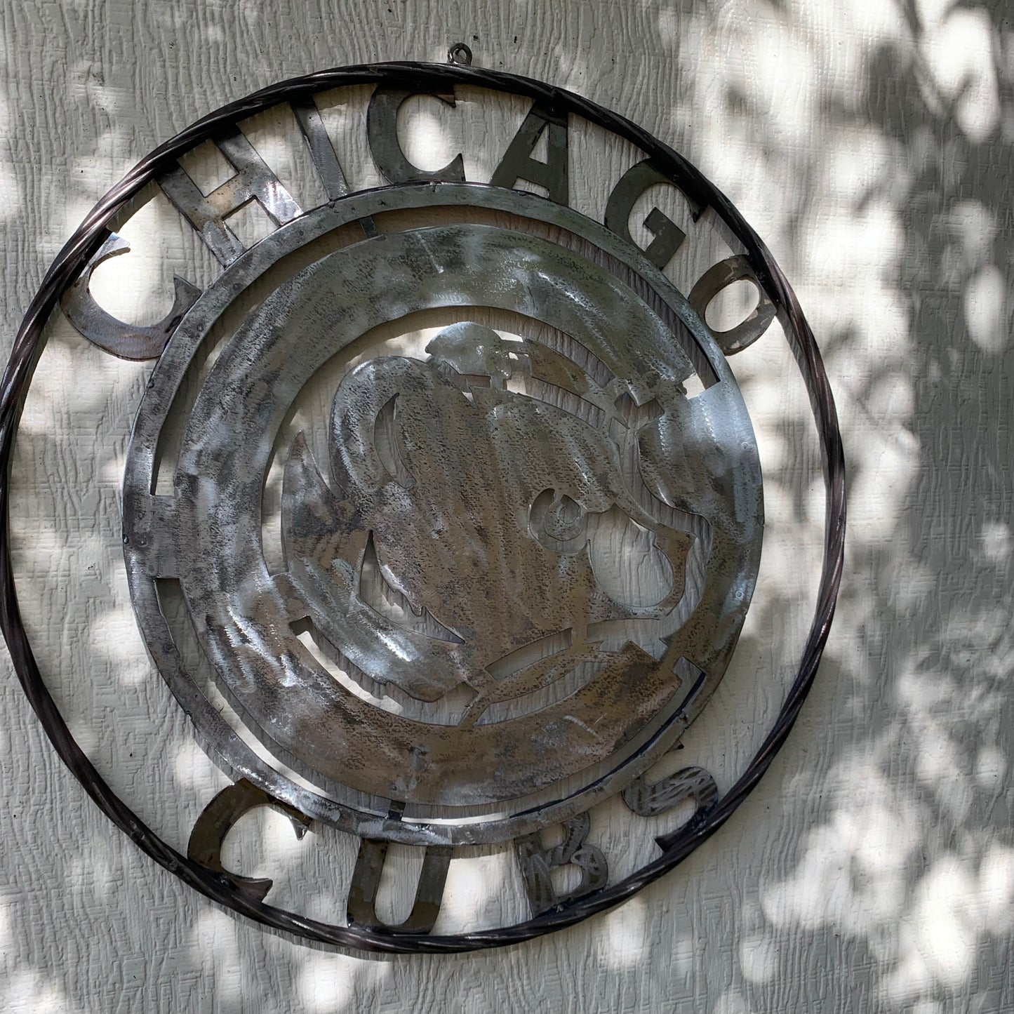 12", 18", 24", 32" CHICAGO CUBS CUSTOM RAW METAL VINTAGE CRAFT TEAM SPORTS SIGN HANDMADE