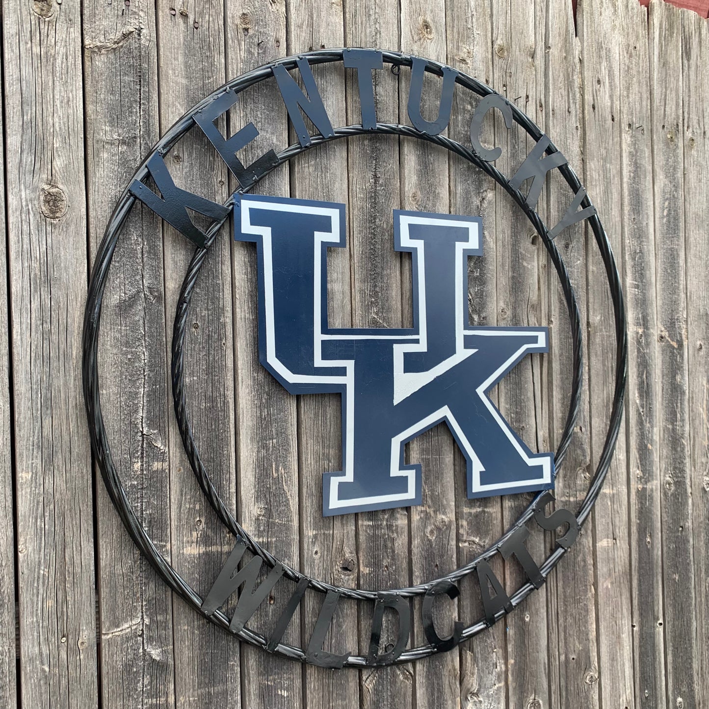 KENTUCKY WILDCATS CUSTOM METAL VINTAGE CRAFT SIGN WESTERN HOME DECOR HANDMADE