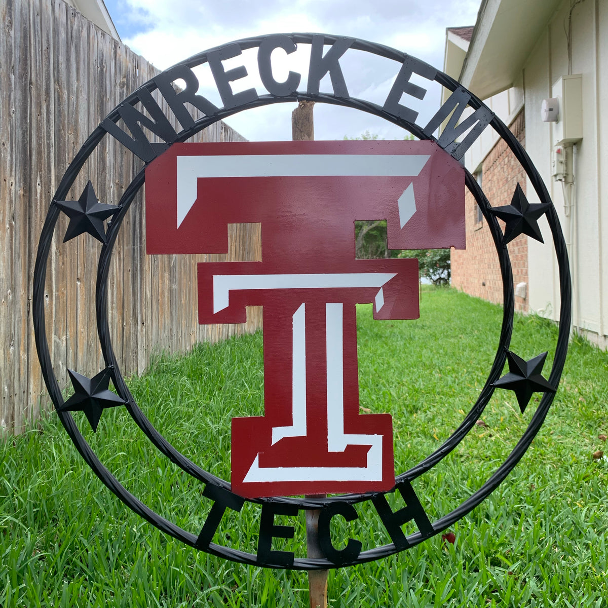 TEXAS TECH METAL COLLEGE WESTERN HOME DECOR WALL ART BRAND NEW