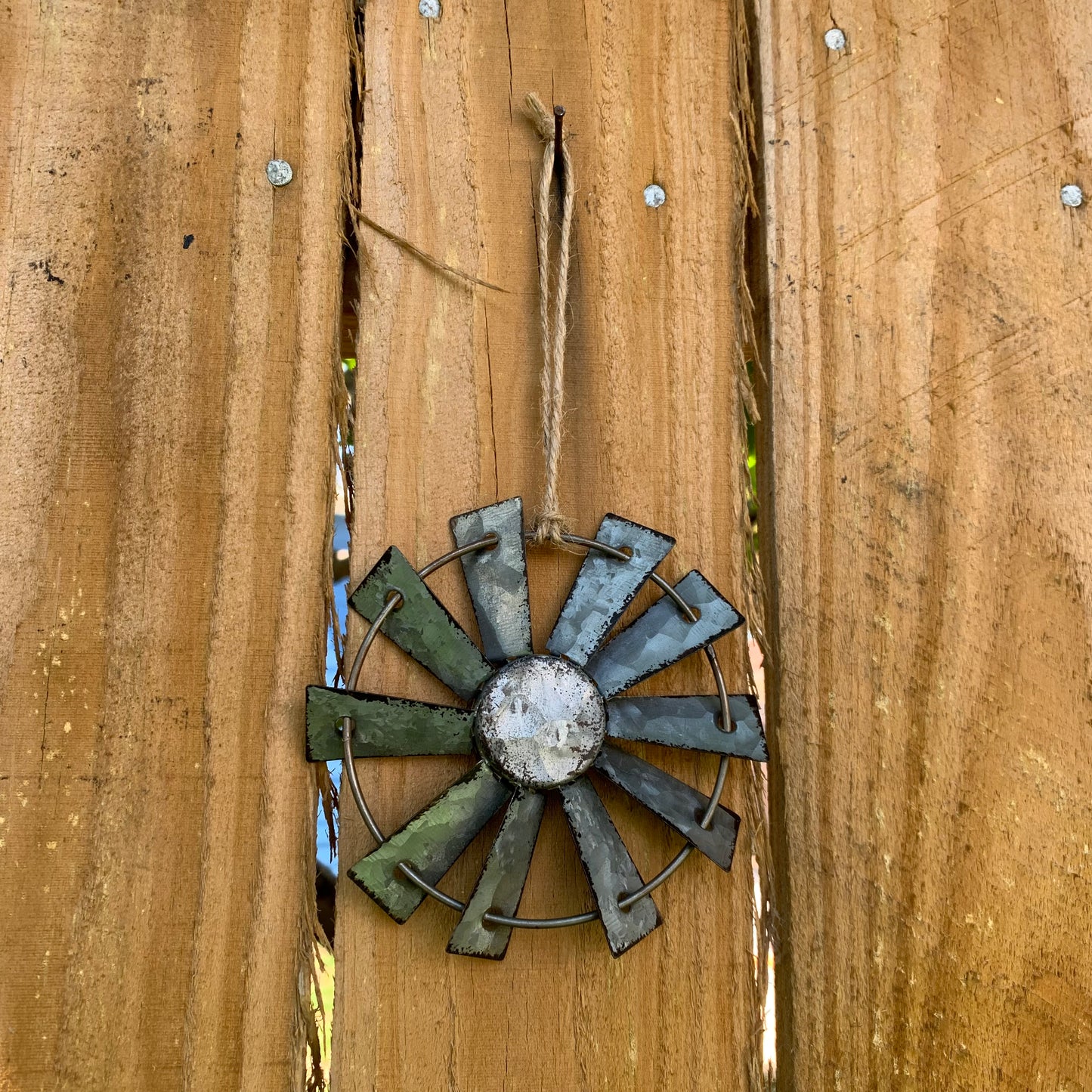 4" WINDMILL ORNAMENT FARMHOUSE METAL ART WESTERN HOME DECOR #EH12169 --FREE SHIPPING