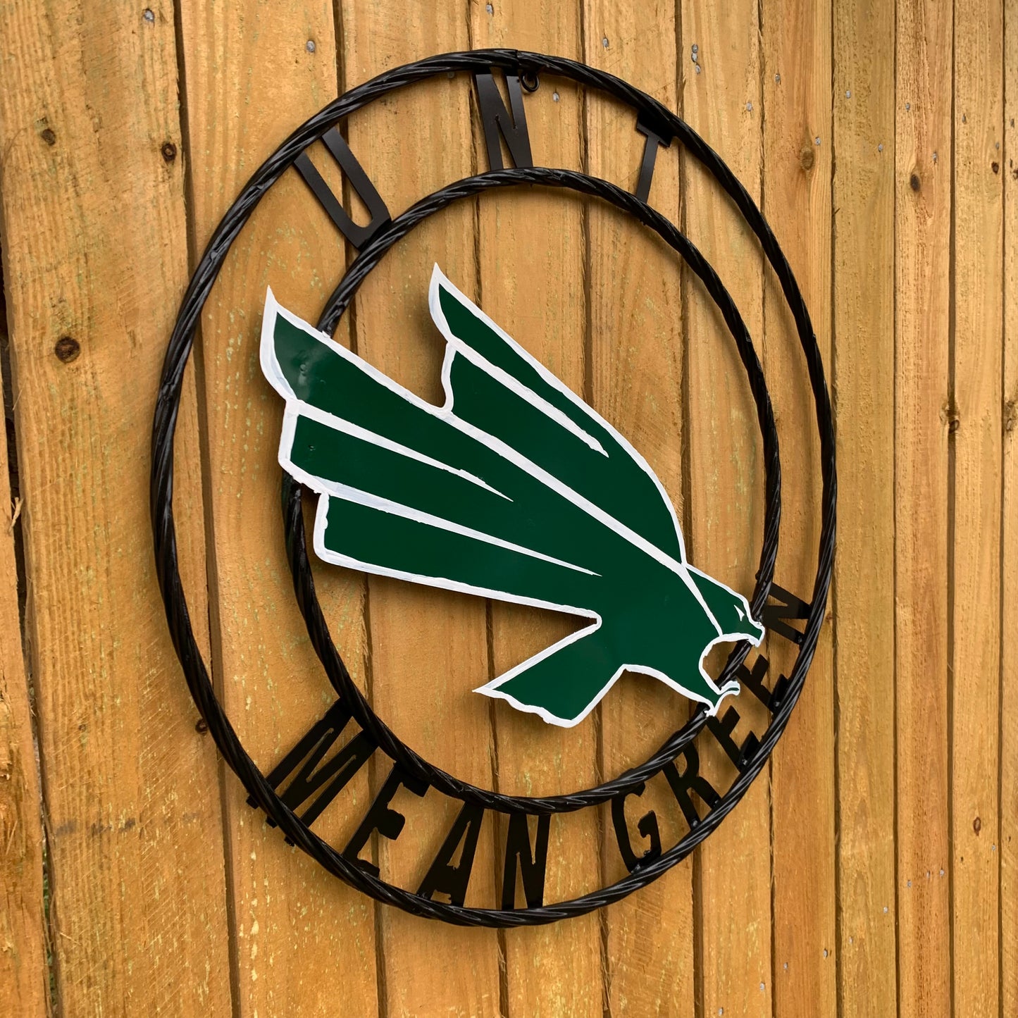 12",18",24",32",36" UNT MEAN GREEN CUSTOM METAL VINTAGE CRAFT SIGN TEAM HANDMADE