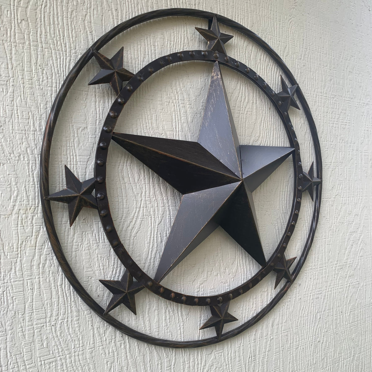 #SI_BC2109 MULTI STARS 24" BARN METAL STAR WESTERN HOME DECOR HANDMADE RUSTIC BRONZE NEW
