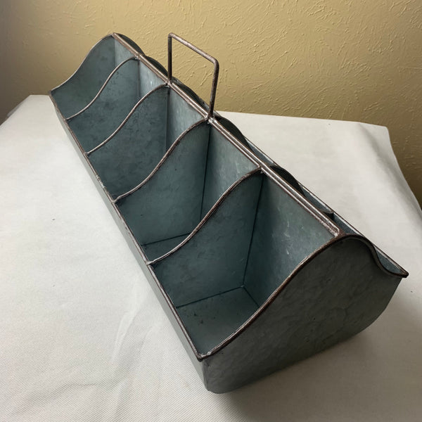 20" CADDY METAL UTENSILS, TOOLS, STORAGE BUCKET WESTERN HOME DECOR NEW