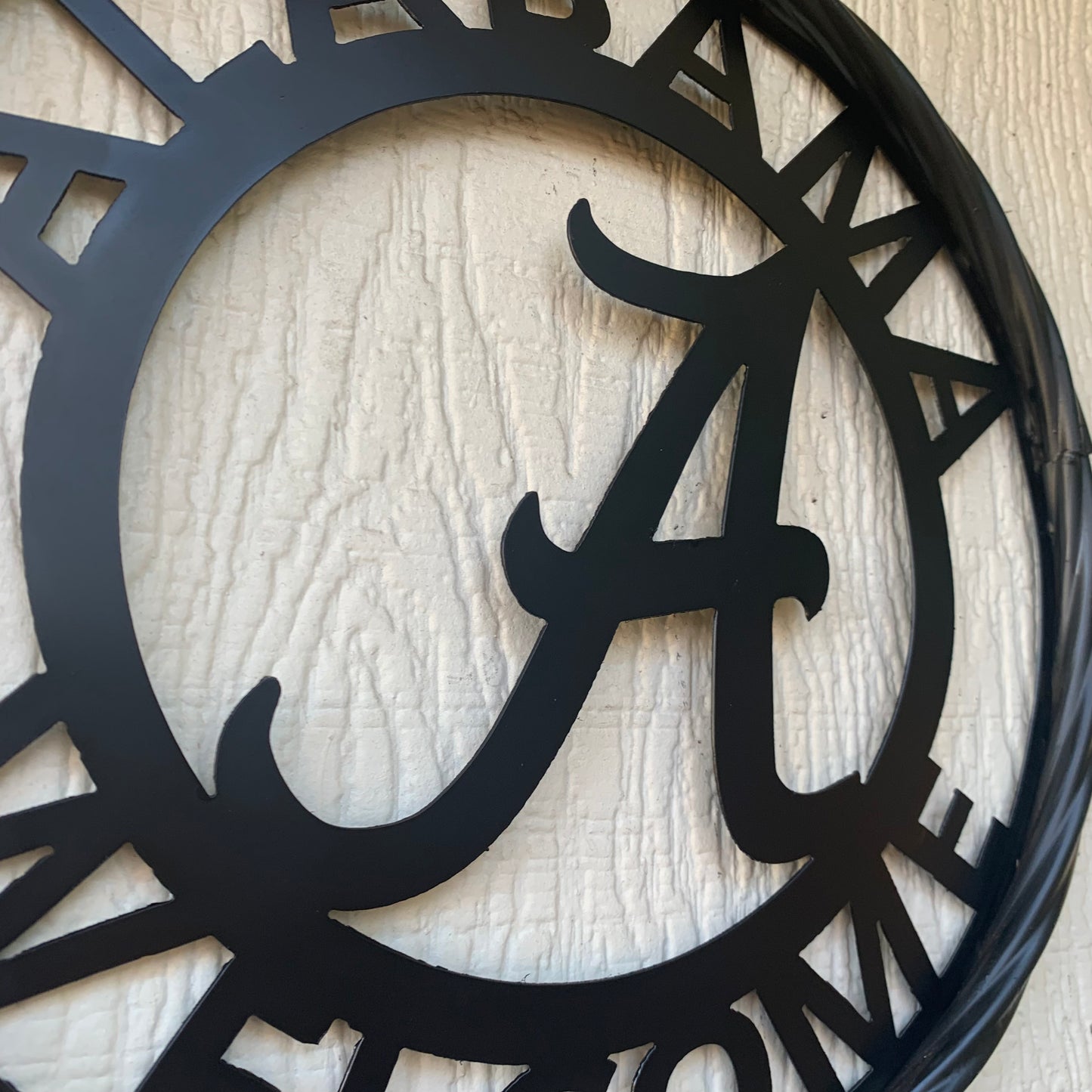 ALABAMA WELCOME CUSTOM ALL BLACK METAL VINTAGE SIGN TEAM HANDMADE