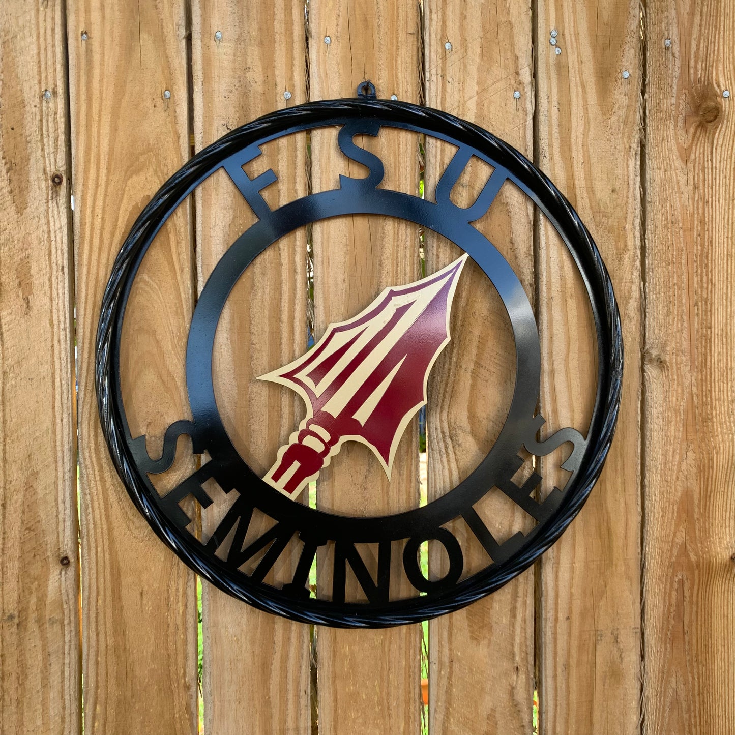 FSU SEMINOLES FLORIDA METAL CUSTOM VINTAGE CRAFT TEAM SIGN HANDMADE 12",18",24",36"