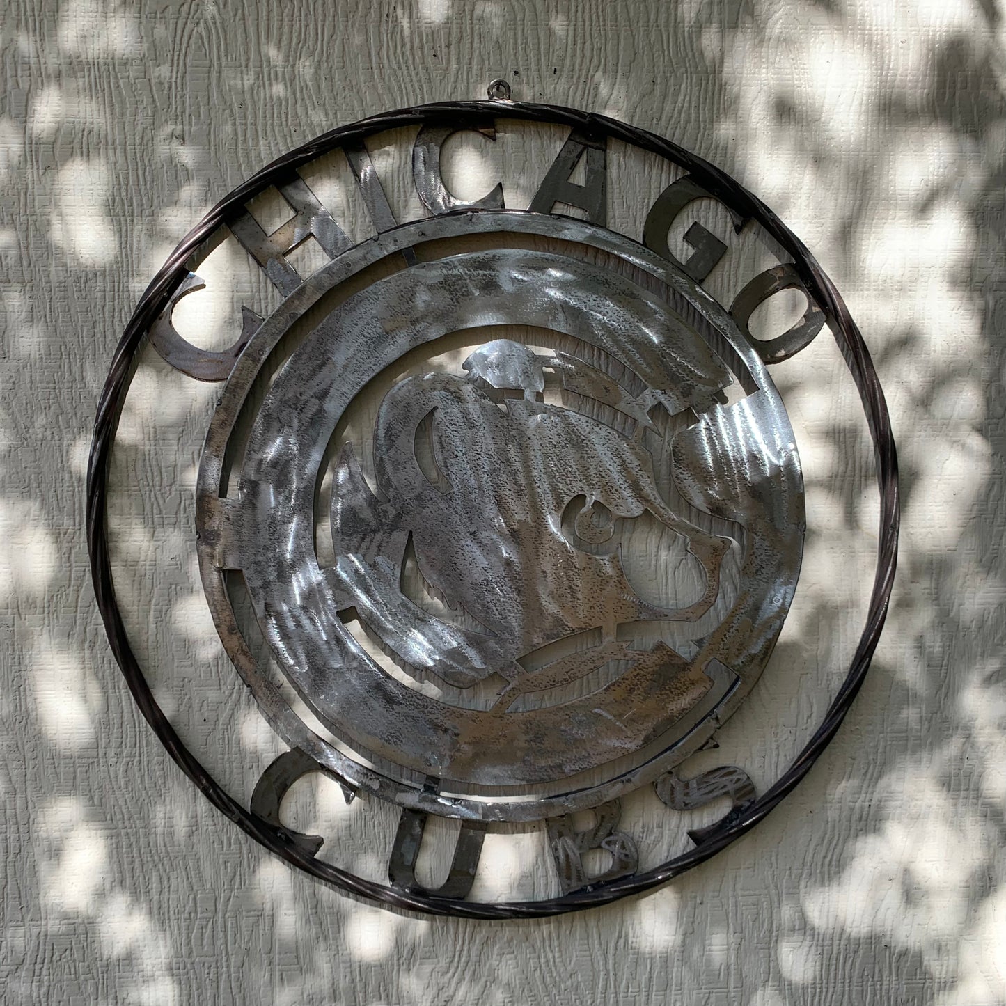 12", 18", 24", 32" CHICAGO CUBS CUSTOM RAW METAL VINTAGE CRAFT TEAM SPORTS SIGN HANDMADE