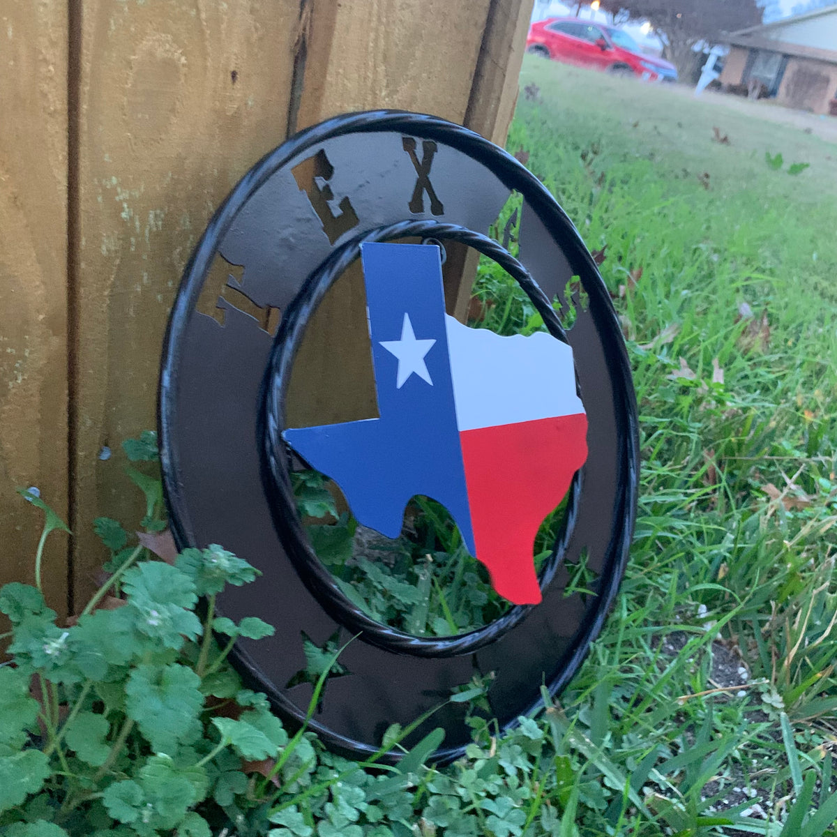 12" STATE OF TEXAS MAP CUSTOM METAL VINTAGE CRAFT SIGN WESTERN HOME DECOR NEW