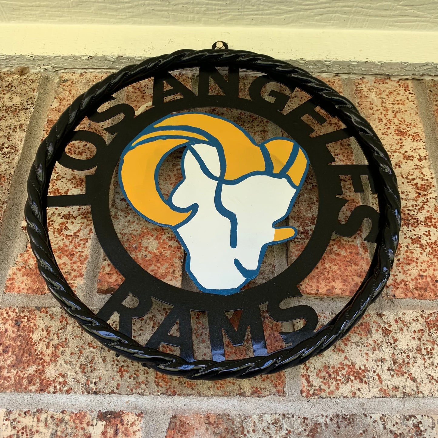12", 18", 24", 32" LOS ANGES RAMS METAL CUSTOM VINTAGE CRAFT WALL ART TEAM SIGN HANDMADE