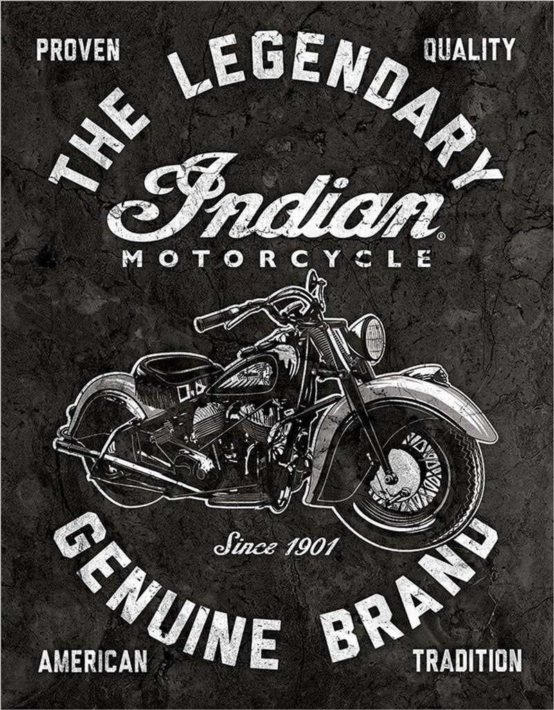 Indian Motorcycles - Poster vintage, 8 x 6 cartelli in acciaio Indian Motorcycles - Poster vintage, 8 x 6 cartelli in acciaio