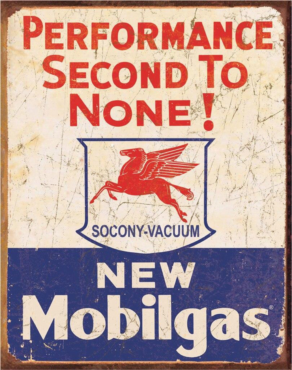 #1725 MOBILGAS 2ND TO NONE GARGOYLE TIN SIGN CUSTOM METAL ART WESTERN HOME DECOR NEW