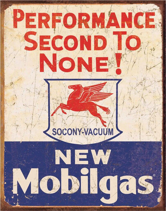 #1725 MOBILGAS 2ND TO NONE GARGOYLE TIN SIGN CUSTOM METAL ART WESTERN HOME DECOR NEW
