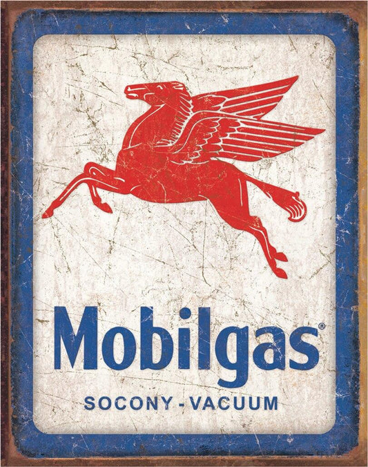 #2167 MOBILGAS PEGASUS TIN SIGN CUSTOM METAL ART WESTERN HOME DECOR NEW