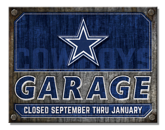 #8040 DALLAS COWBOYS NFL TIN SIGN CUSTOM METAL VINTAGE TEAM CRAFT WESTERN HOME DECOR OFFICIAL LICENSED PRODUCT