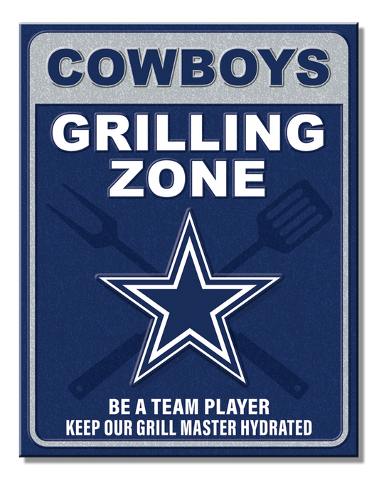 #8023 DALLAS COWBOYS NFL TIN SIGN CUSTOM METAL VINTAGE TEAM CRAFT WESTERN HOME DECOR OFFICIAL LICENSED PRODUCT