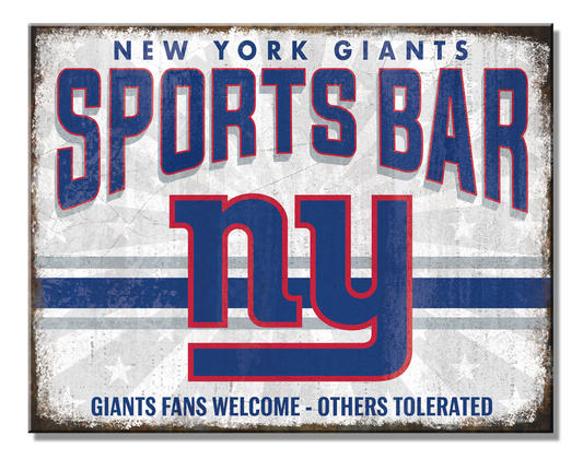 #8089 NEWYORK GIANTS SPORTS BAR TIN SIGN CUSTOM METAL VINTAGE TEAM CRAFT WESTERN HOME DECOR OFFICIAL LICENSED PRODUCT
