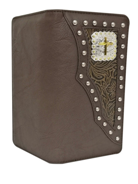 #SS WESTERN CROSS CHECKBOOK BIFOLD MEN'S & WOMEN'S WALLET GENUINE LEATHER NEW