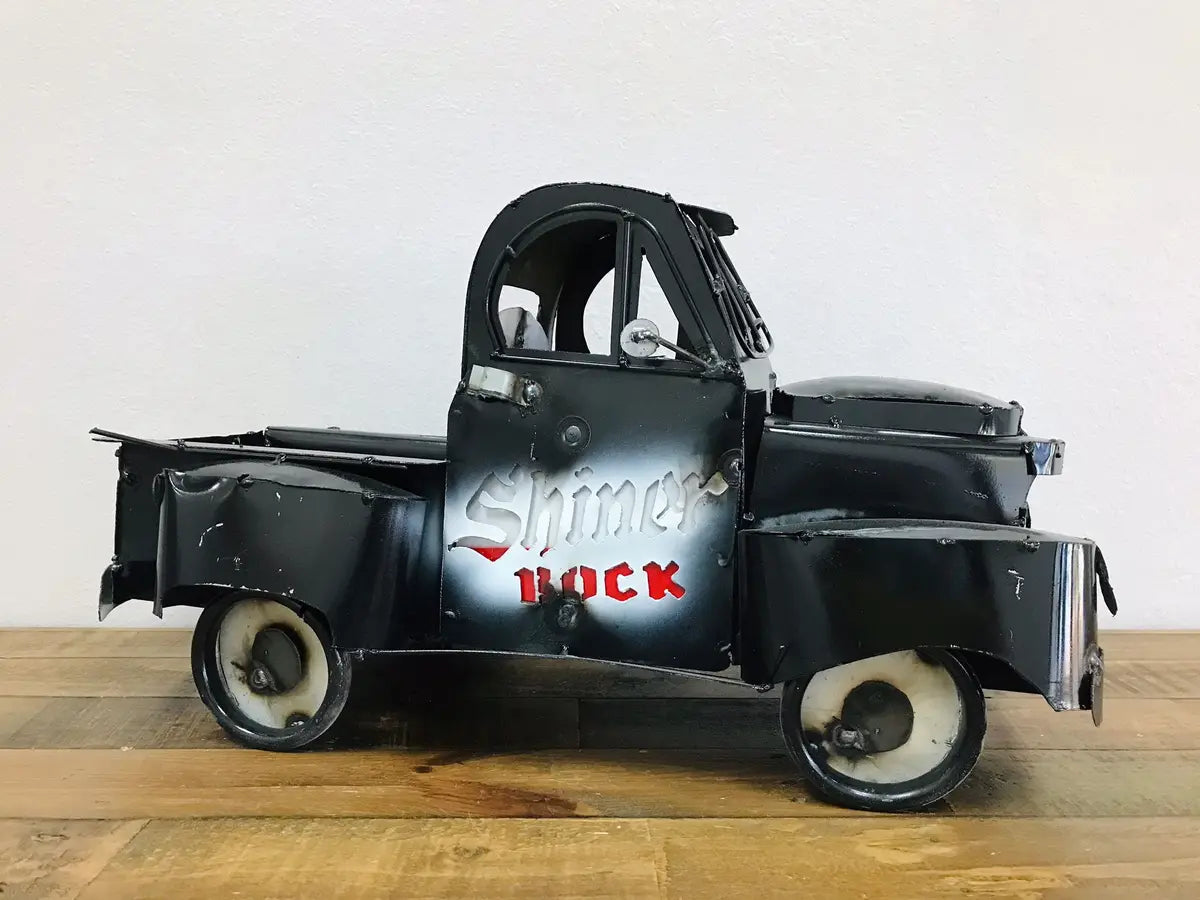 20" MULTI STYLE PICKUP TRUCK METAL GARDEN ART FIGURINE OUTDOOR & INDOOR FARM HOUSE WESTERN HOME DECOR HANDMADE NEW: 20"L X 10"W X 12" H